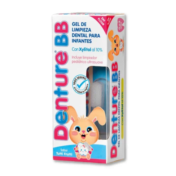 Crema dental denture bb + limpiador dental pedriátrico 30 g