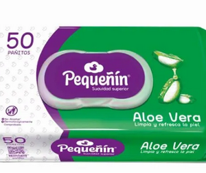 Pañitos Pequeñín Aloe Vera x 50