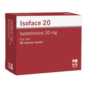 Isoface 20mg x 30 caps.